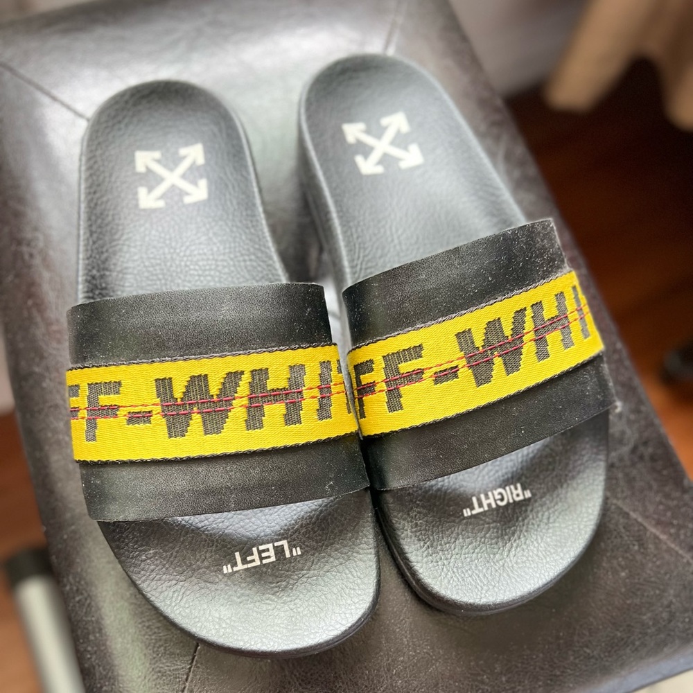 Off white slides